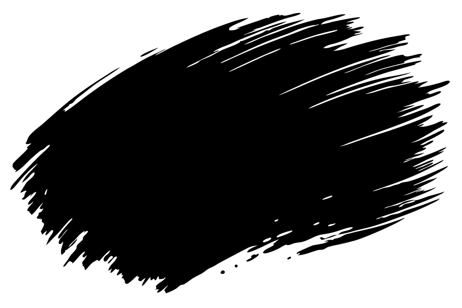 Abstract Hand-Drawn Circular Brush Stroke Design Element for Background png