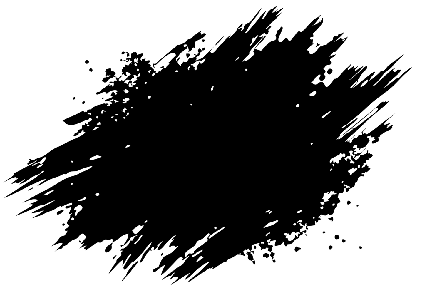 Abstract Ink Splatter Frame, Grunge Texture, Circular Design Element png