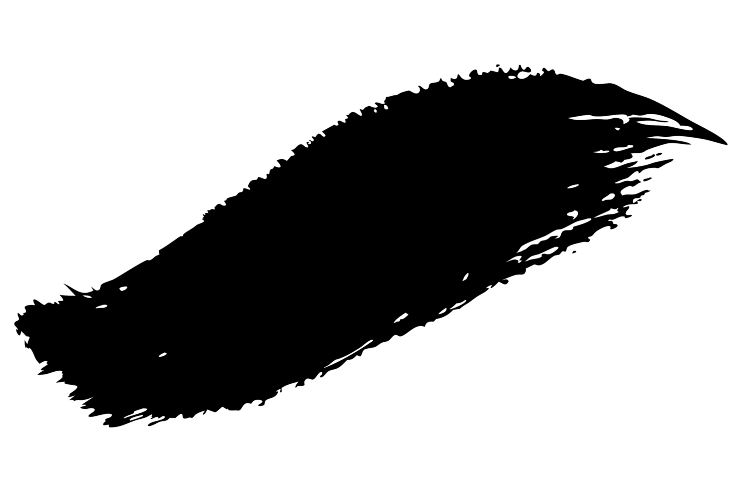 Abstract White Ink Brush Stroke, Grunge Texture, Diagonal Line Design Element png
