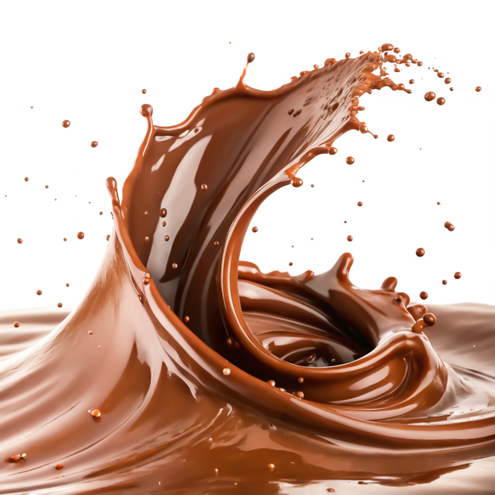 Delicious Chocolate Milk Splash Creamy Swirl, Dynamic Liquid, Food Photography png