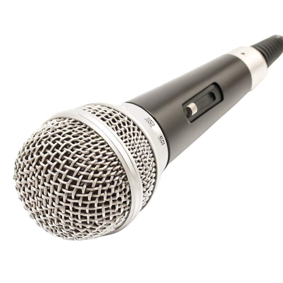 Professional Studio Microphone, Close-up Isolated on White Background png