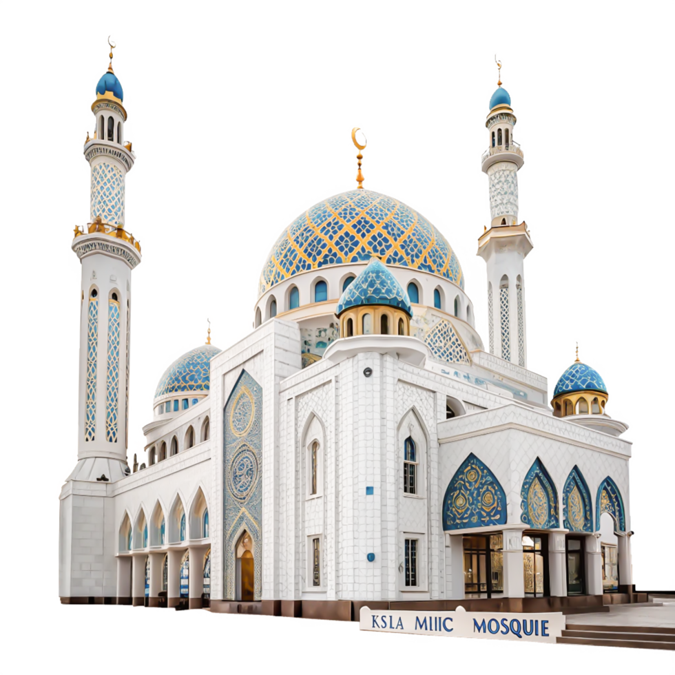 Stunning Ksla Miic Mosque Architecture Detailed Exterior 3D Render png