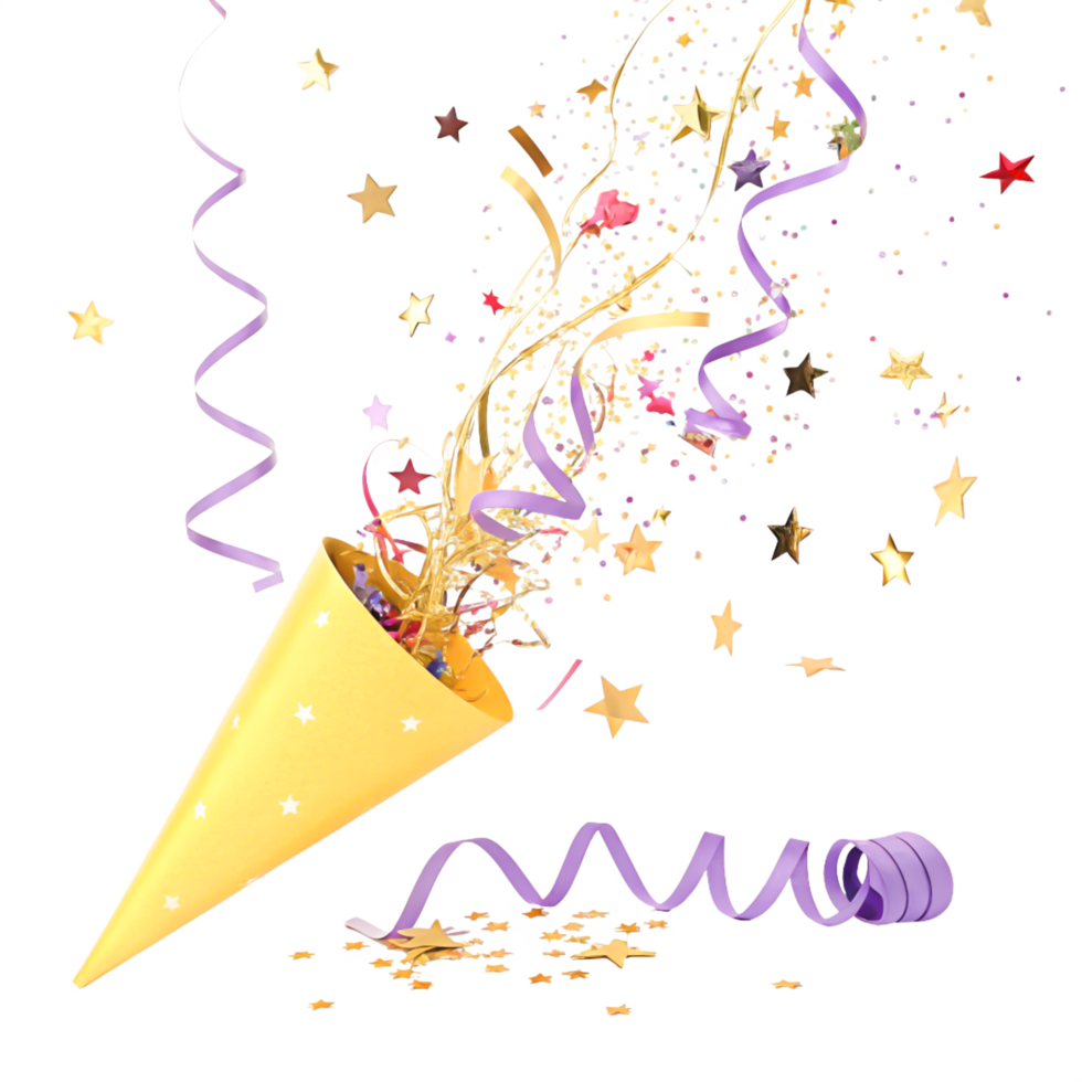 Festive Party Popper png