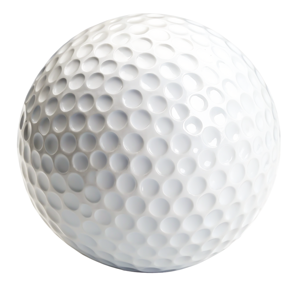 Realistic 3D Render of a Golf Ball Close-Up Texture and Design png