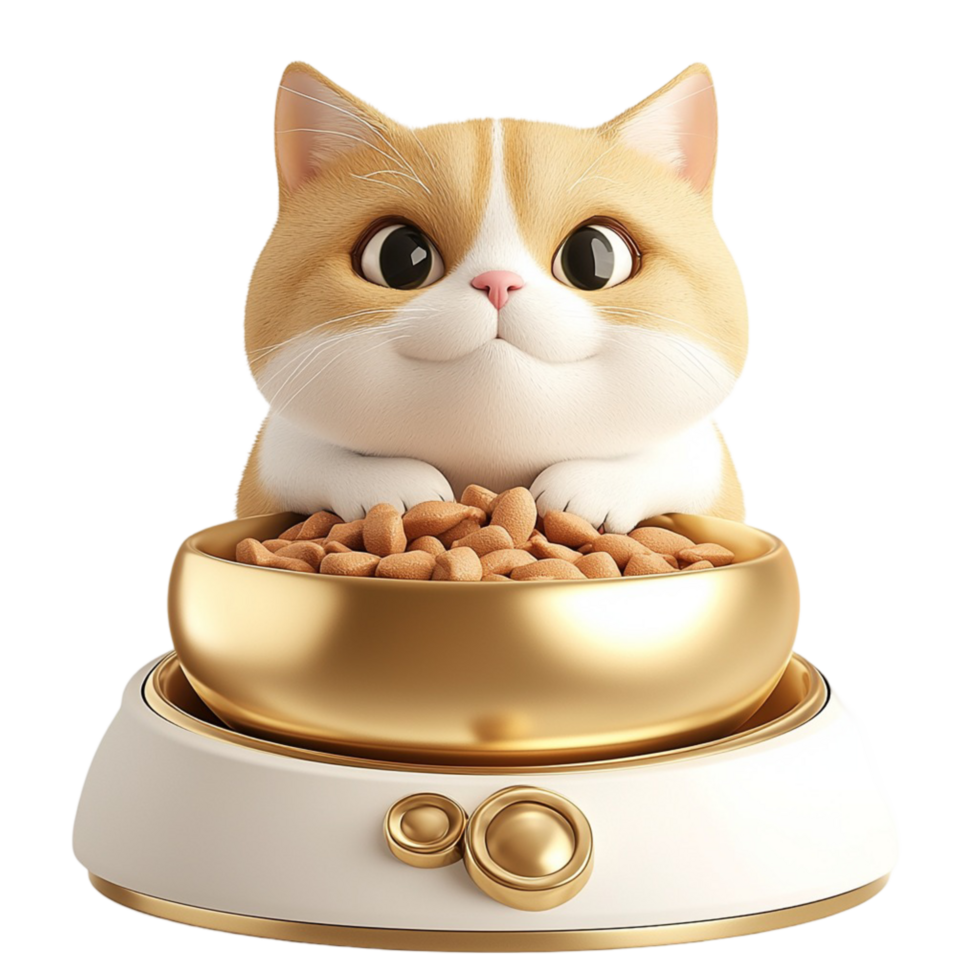 Cute chubby cat sitting proudly on a decorative cake an adorable satisfied expression png