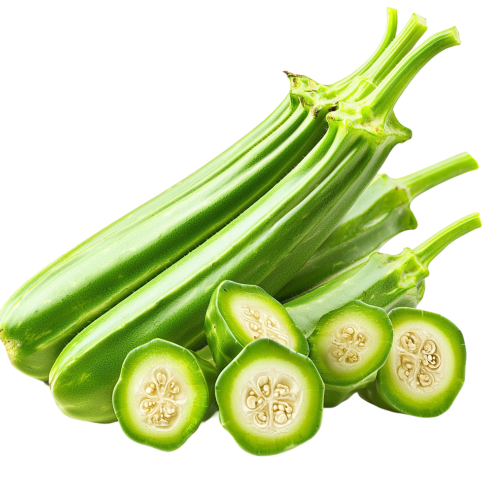 Fresh green cucumbers sliced neatly showing their watery crisp texture png