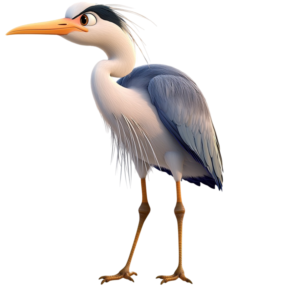 Majestic blue heron sting gracefully symbolizing patience elegance wetl wildlife beauty png