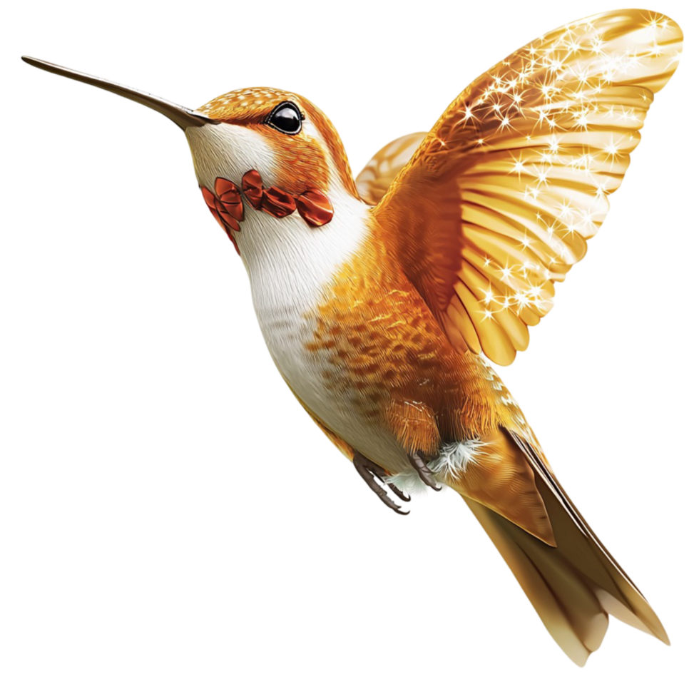 Tiny hummingbird brown feathers in flight symbolizing speed energy natures wonders png