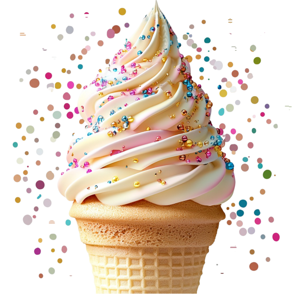 Delicious cupcake colorful sprinkles symbolizing sweetness indulgence delightful homemade treats png