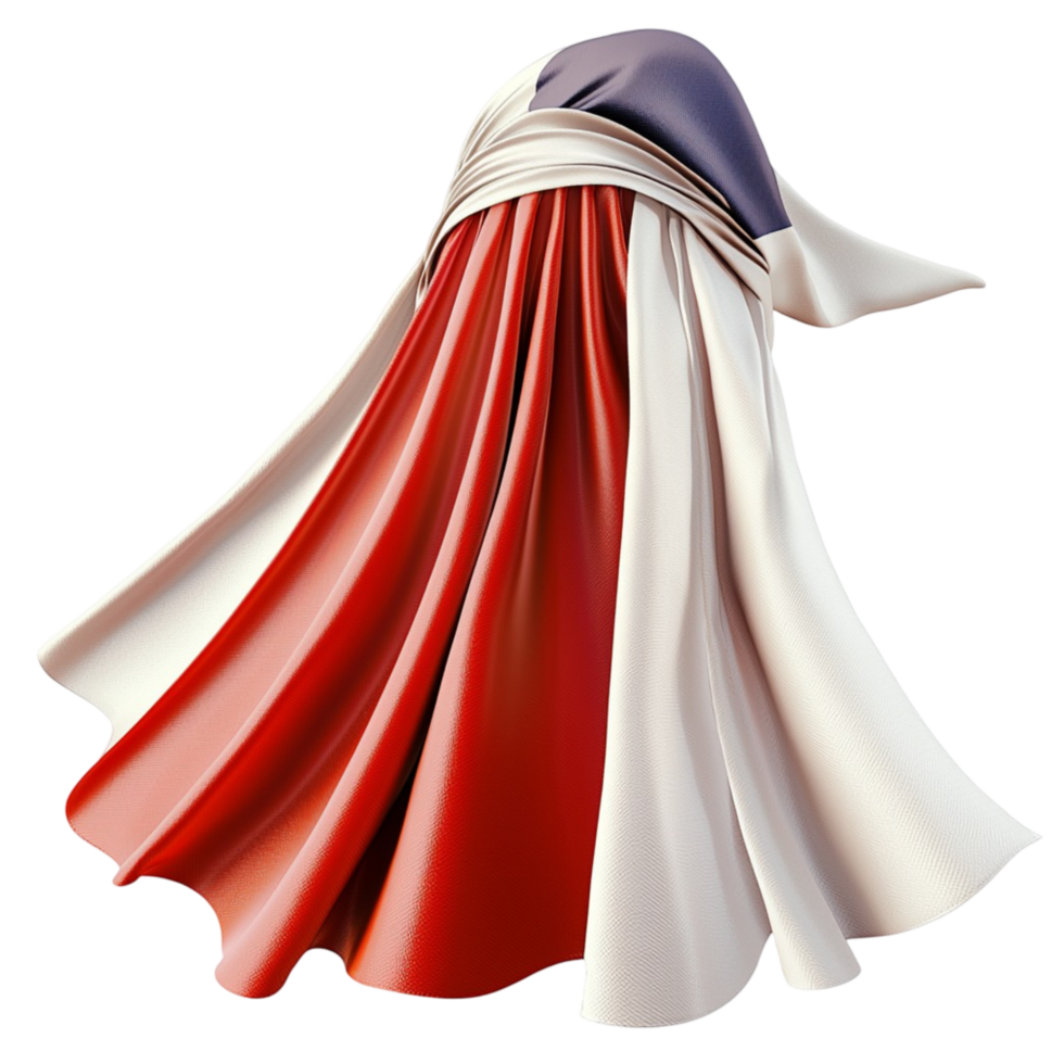 Flowing tricolor fabric representing national pride symbolizing heritage unity patriotic spirit png