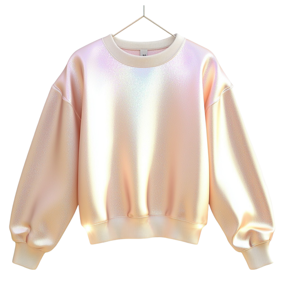 Stylish pastel gradient sweatshirt soft fabric displayed beautifully against a plain white png