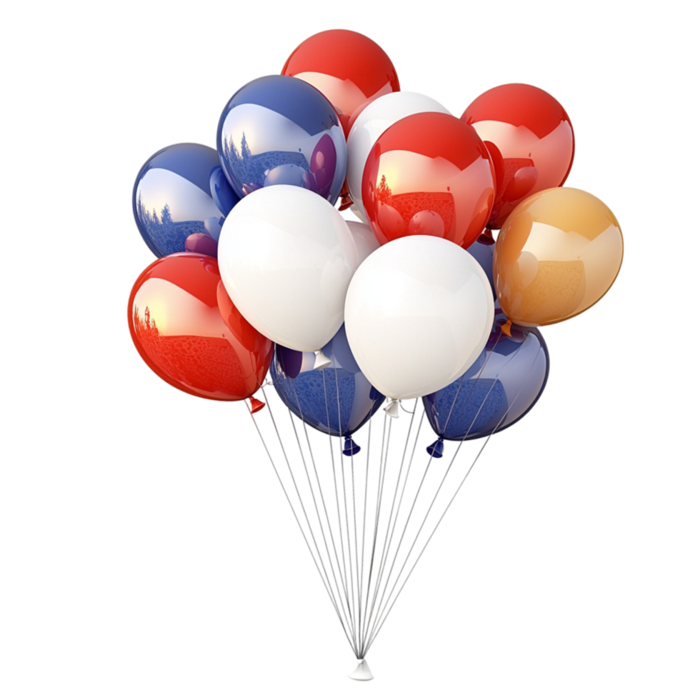 Colorful balloons floating high in the sky bringing joy excitement to the celebration png