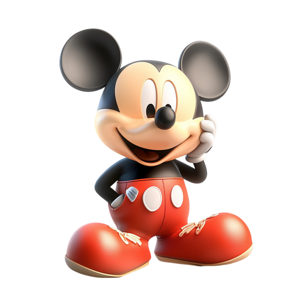 ic cartoon character red shorts yellow shoes smiling joyful expression png