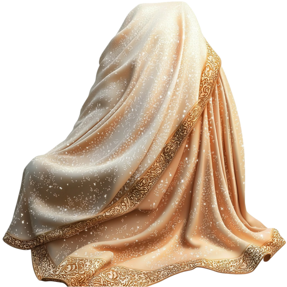 Luxurious golden fabric draped elegantly a silky smooth texture reflecting soft light beautifully gracefully png