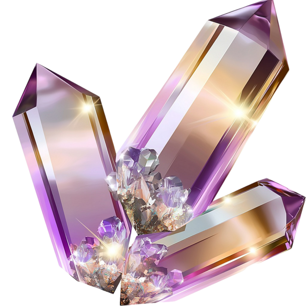 Beautiful amethyst crystal cluster a vibrant purple glow symbolizing energy mysticism healing the wonders of natural minerals png