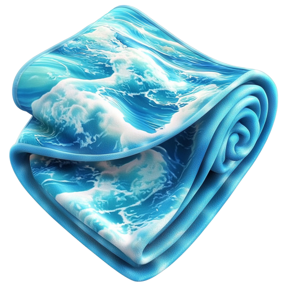 Flowing blue silk fabric resting beautifully symbolizing luxury softness refinement the elegance of smooth delicate textures png