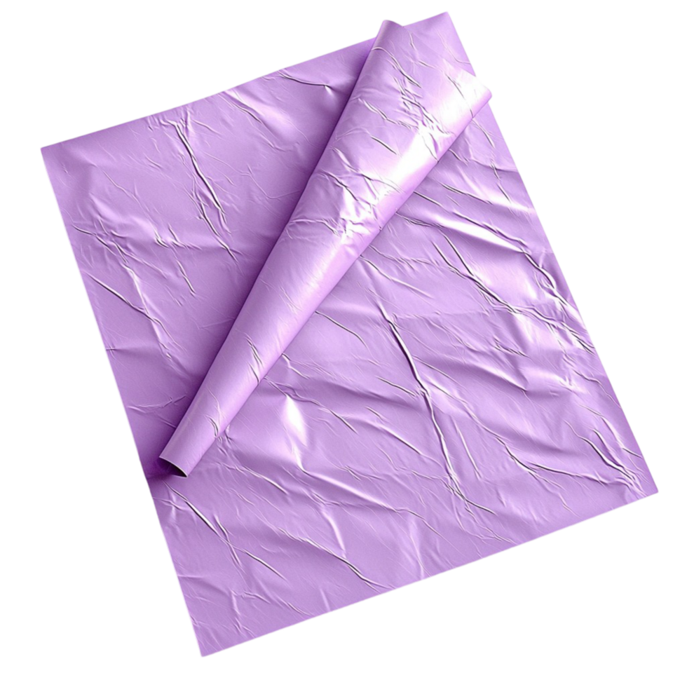 Neatly folded purple silk fabric resting beautifully symbolizing luxury softness refinement and the elegance of delicate textures png