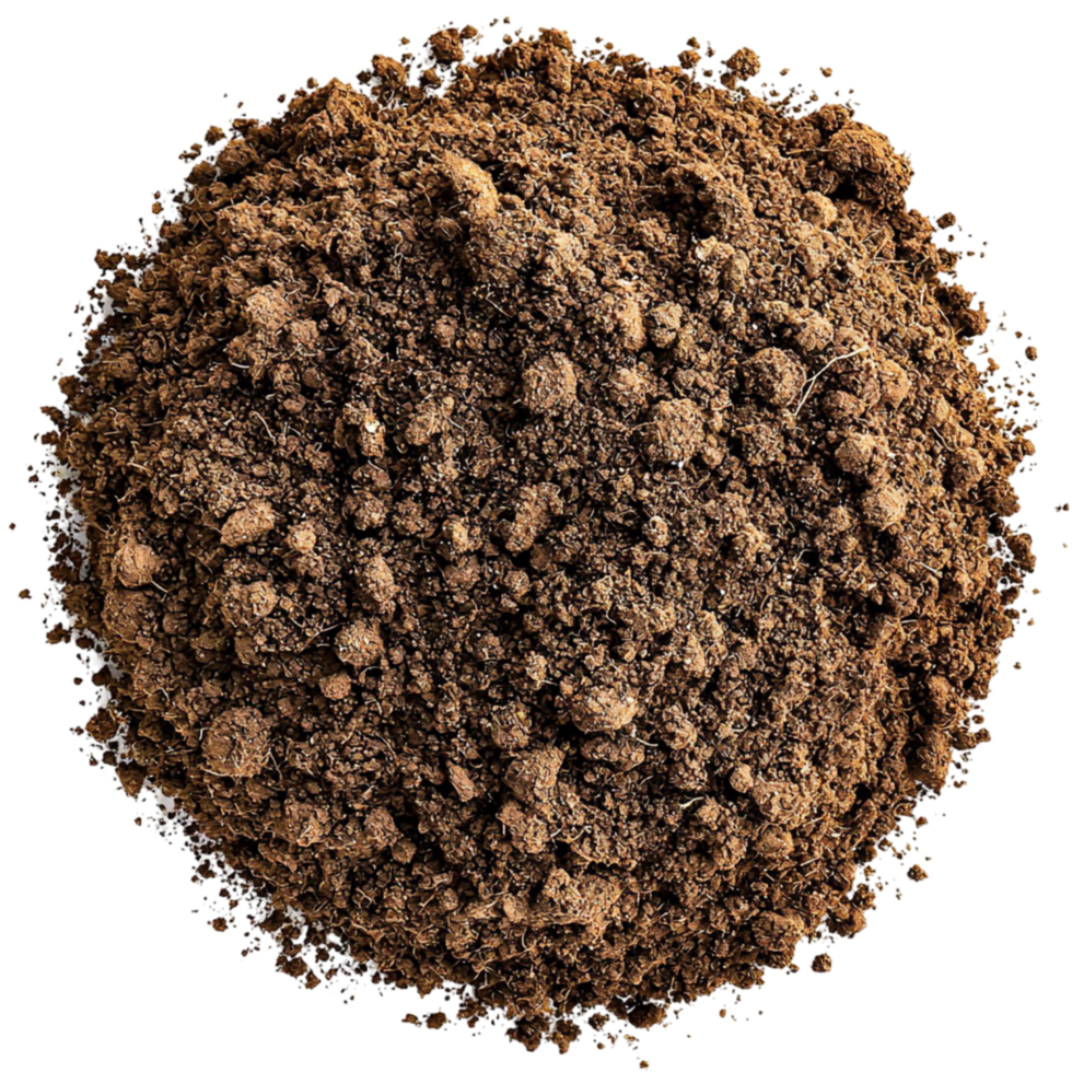 Rich dark soil with a textured surface symbolizing growth fertility nature and the foundation of flourishing plant life png