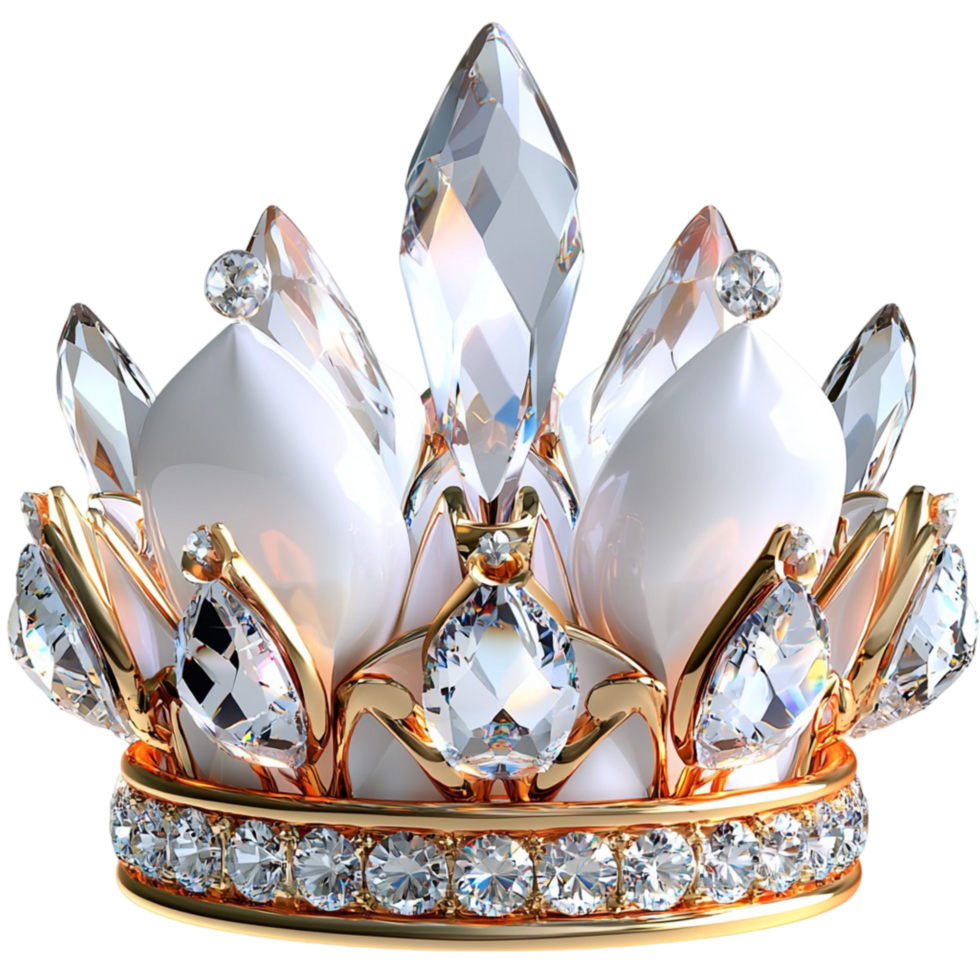 Luxurious royal crown adorned sparkling gemstones symbolizing power nobility timeless regal elegance png