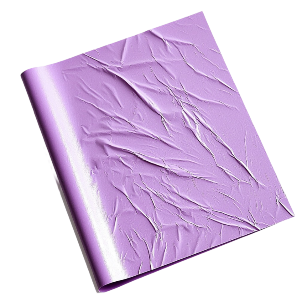 Stylish lavendercolored leather notebook embossed texture creating a sophisticated elegant stationery essential png