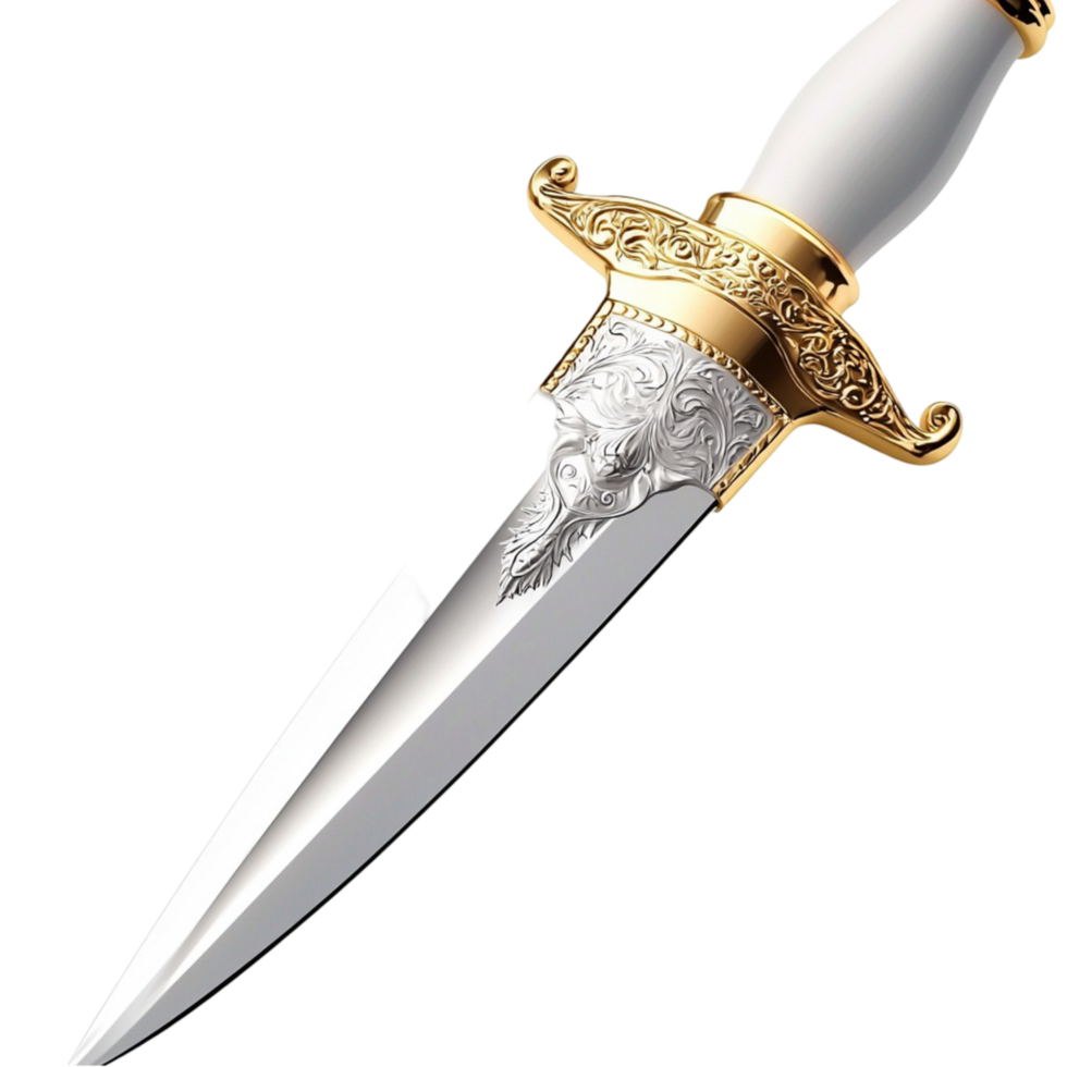 Exquisite golden dagger detailed hle sharp steel blade symbolizing medieval craftsmanship nobility png