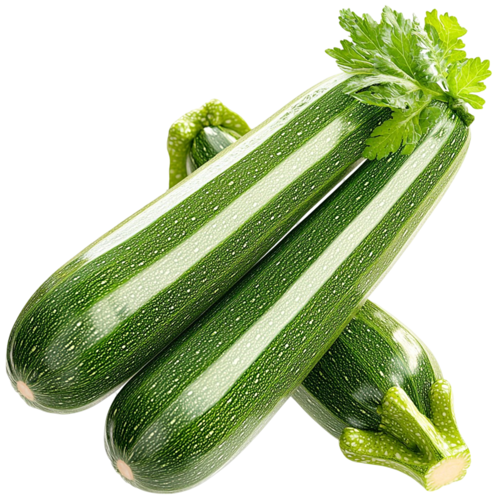 Fresh green zucchinis textured skin healthy appearance symbolizing organic vegetables nutritious home cooking png