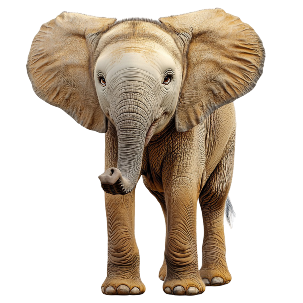 Majestic gray elephant walking confidently symbolizing strength wisdom endurance and the deep connection to natures gentle giants png