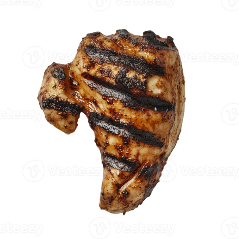 Grilled chicken breast isolated on backgroundisolated on transparent background png