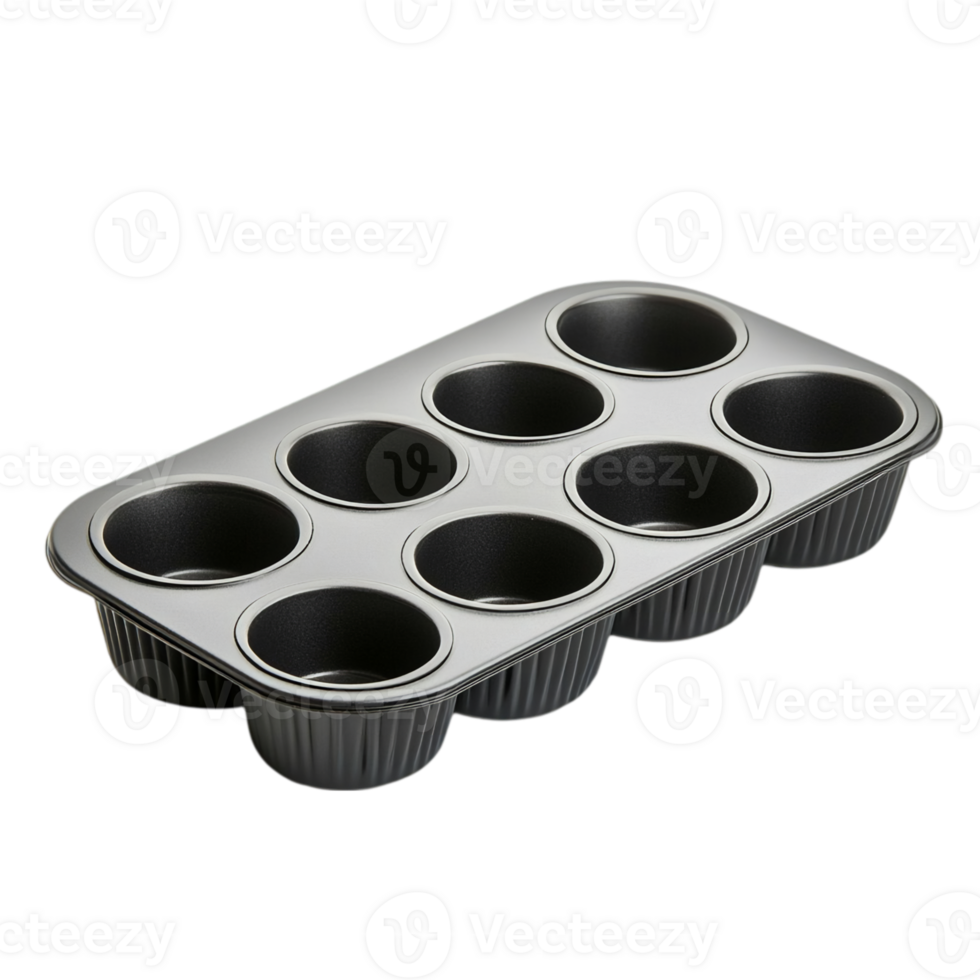 Muffin tin baking pan kitchen utensil baking equipment isolated on transparent background png