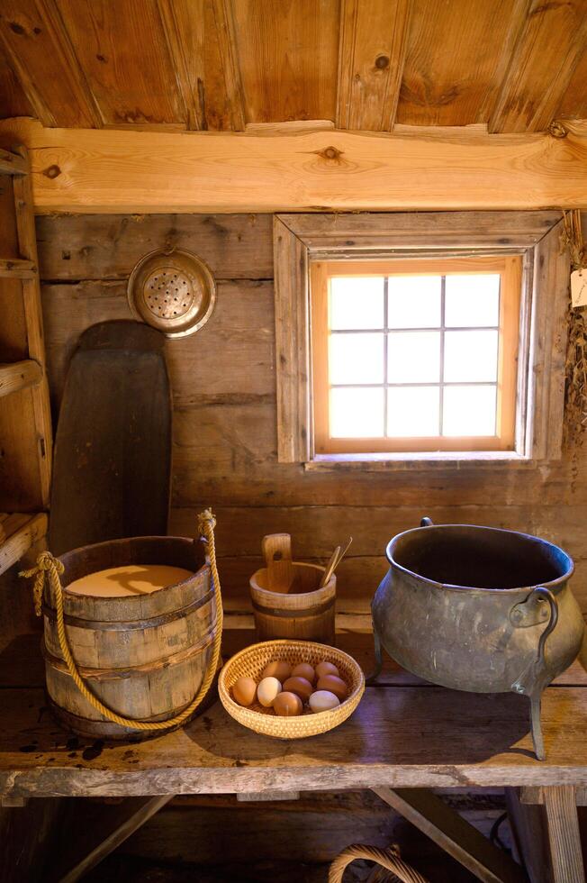 An old country kitchen in the Museum Kulturen in Lund Skane Sweden. 2025 photo