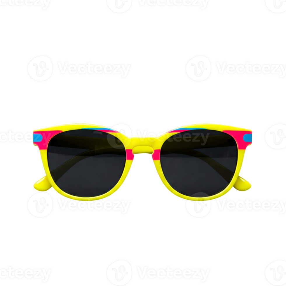 sunglasses with colorful frame isolated on transparent background png