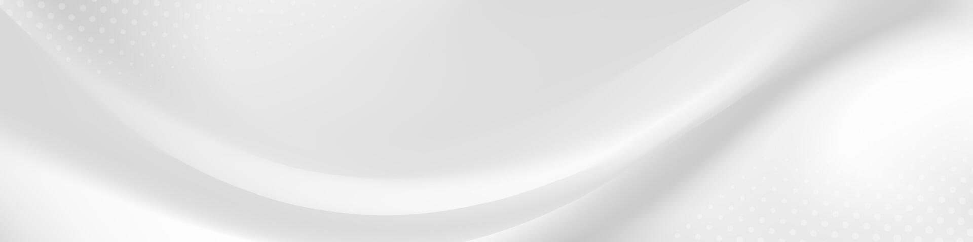 Abstract white flowing silk background. vector