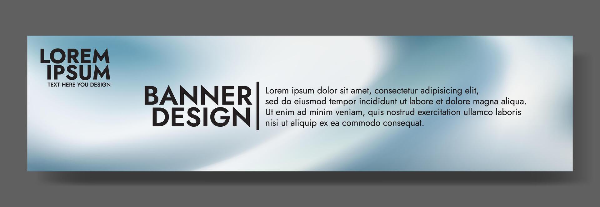 Modern banner design with a silver gray background. Perfect for technology, futuristic, and minimalist themes. vector