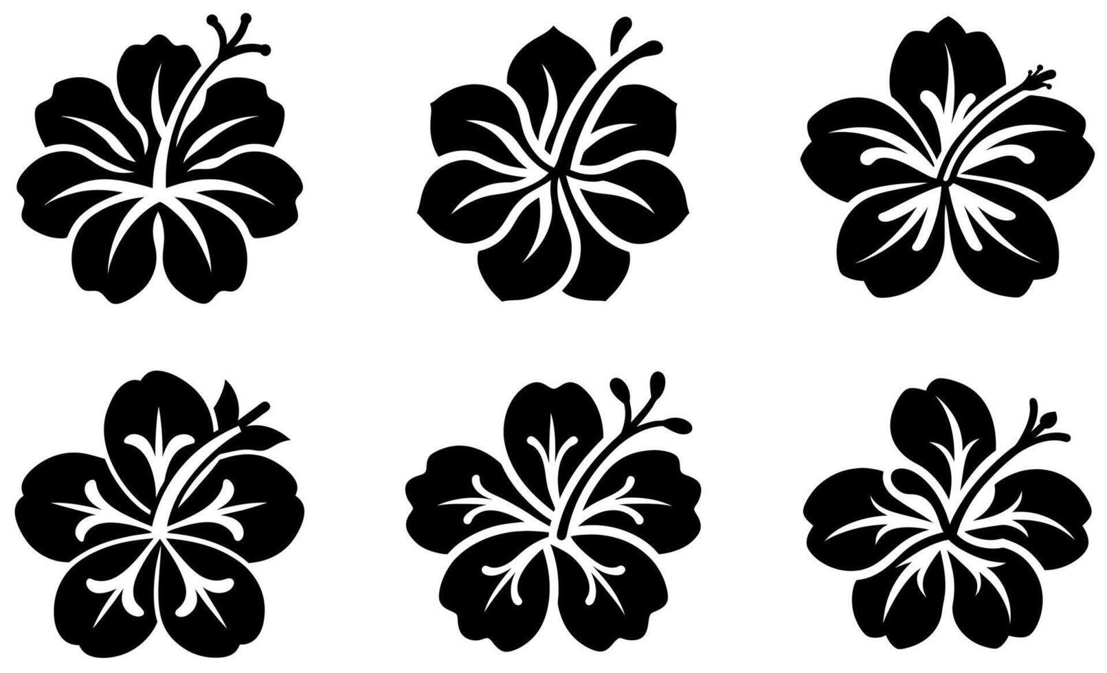 Hawaiian Hibiscus Flower design vector