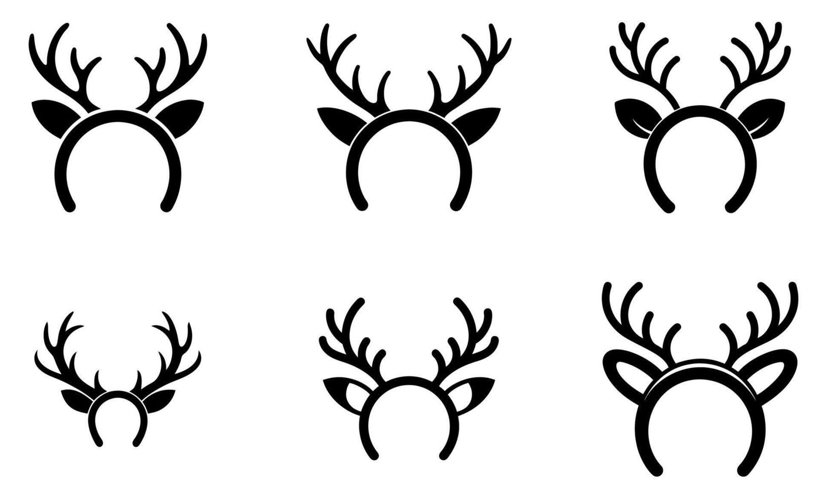 Reindeer Antlers Headband design vector