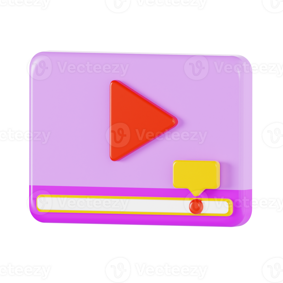 3D Media Advertising Player Icon png