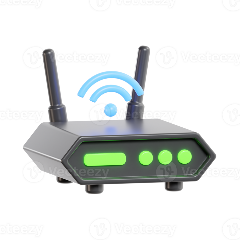 Digital WiFi Router Icon for Internet Access png