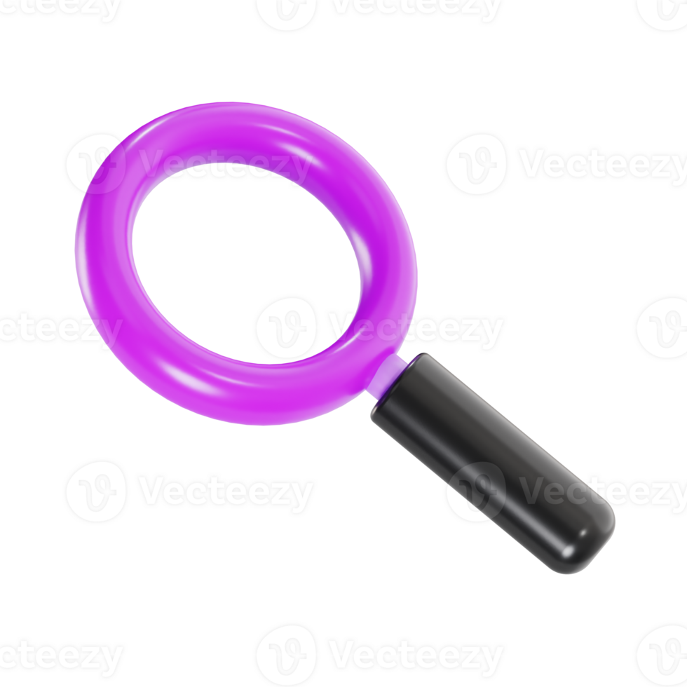 Web Search Symbol in 3D Design png
