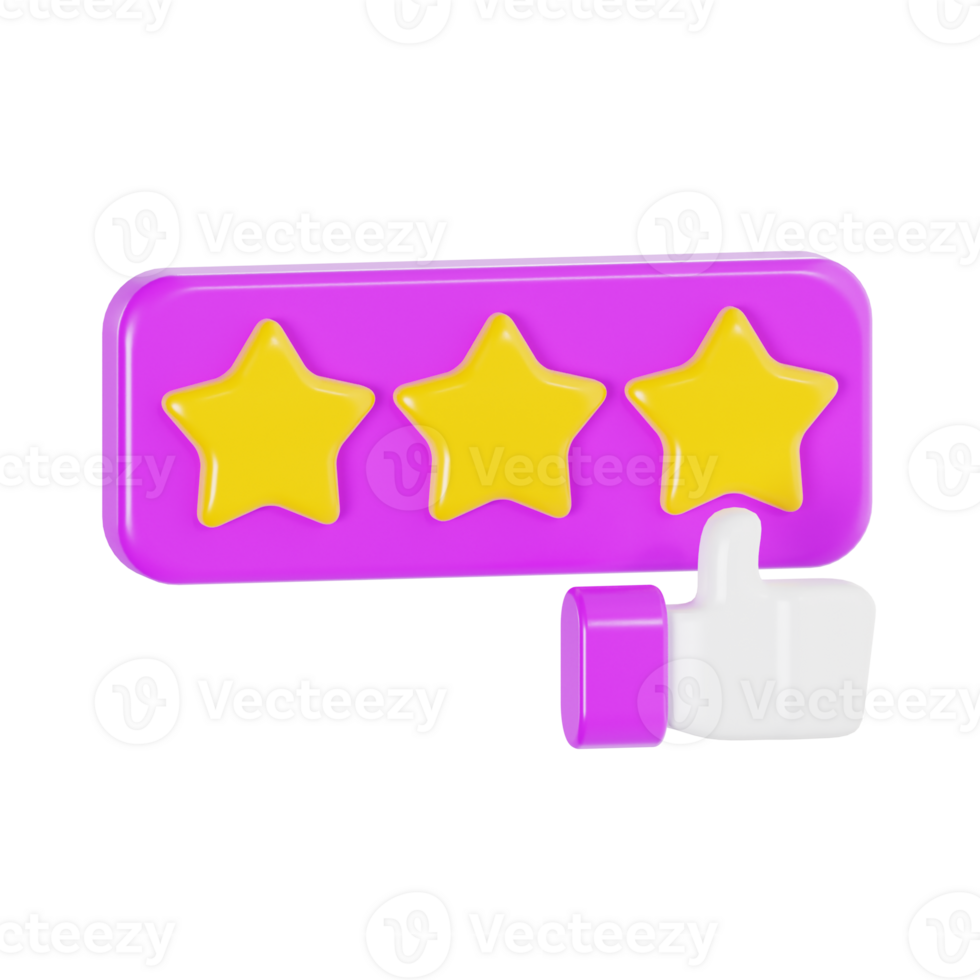 User Feedback with Stars and Like Button png