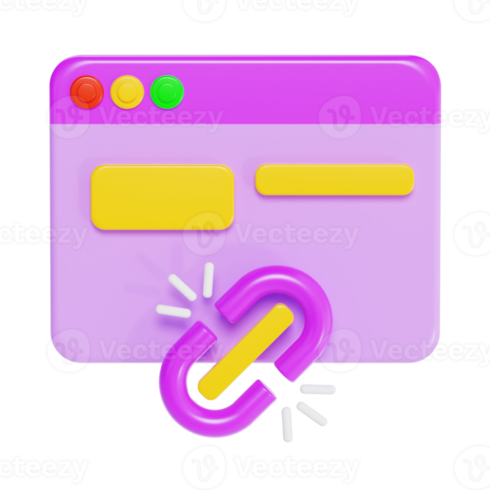 Website Error Page with Broken Chain png
