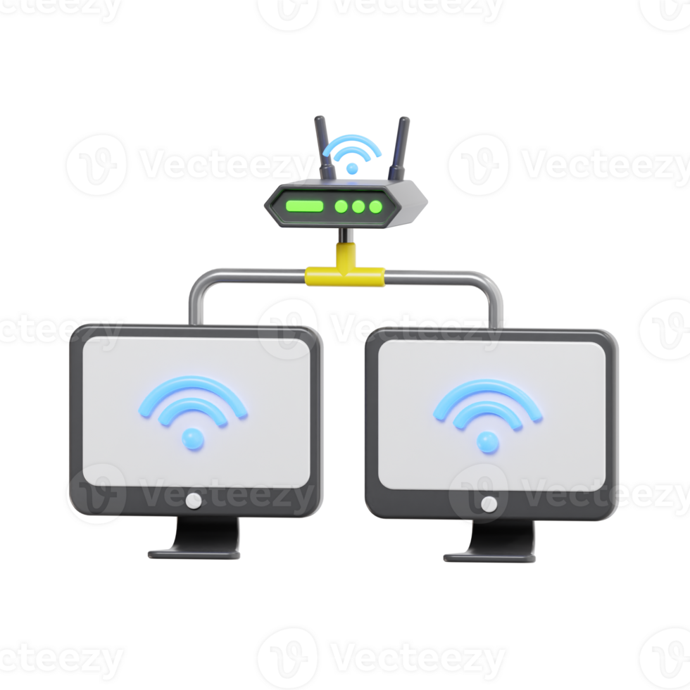 Networking Devices with WiFi Connection png