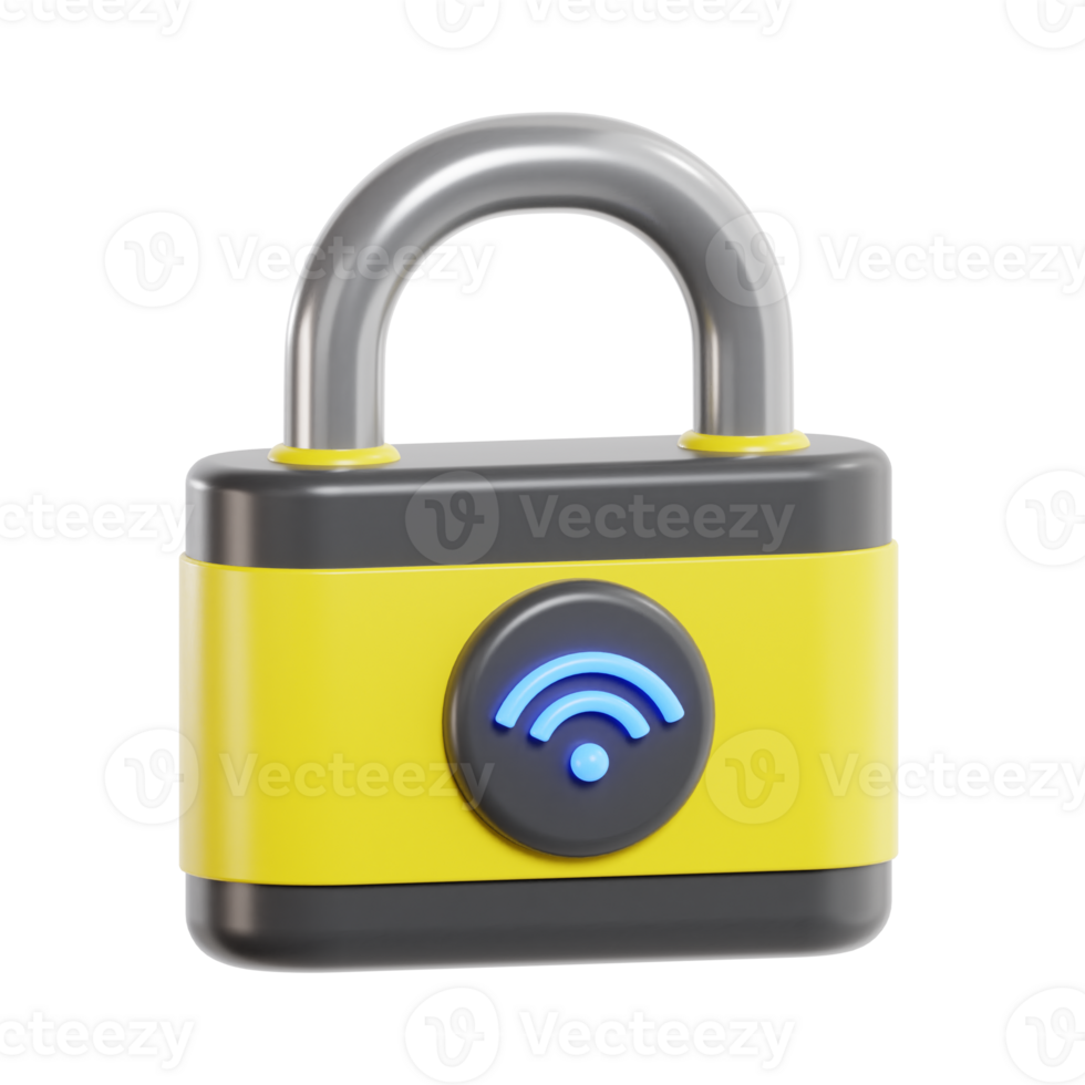Digital Lock with WiFi for Secure Network Connection png