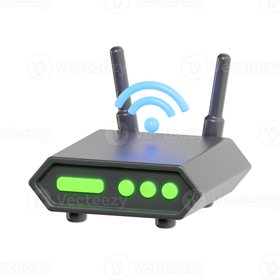 Modern WiFi Router for Internet Connection png