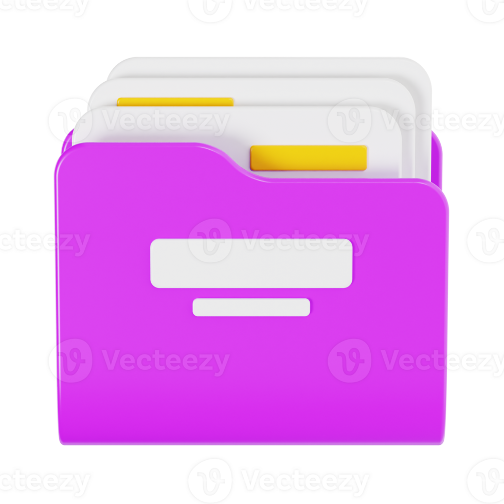 Digital Archive Folder in Colorful Style png