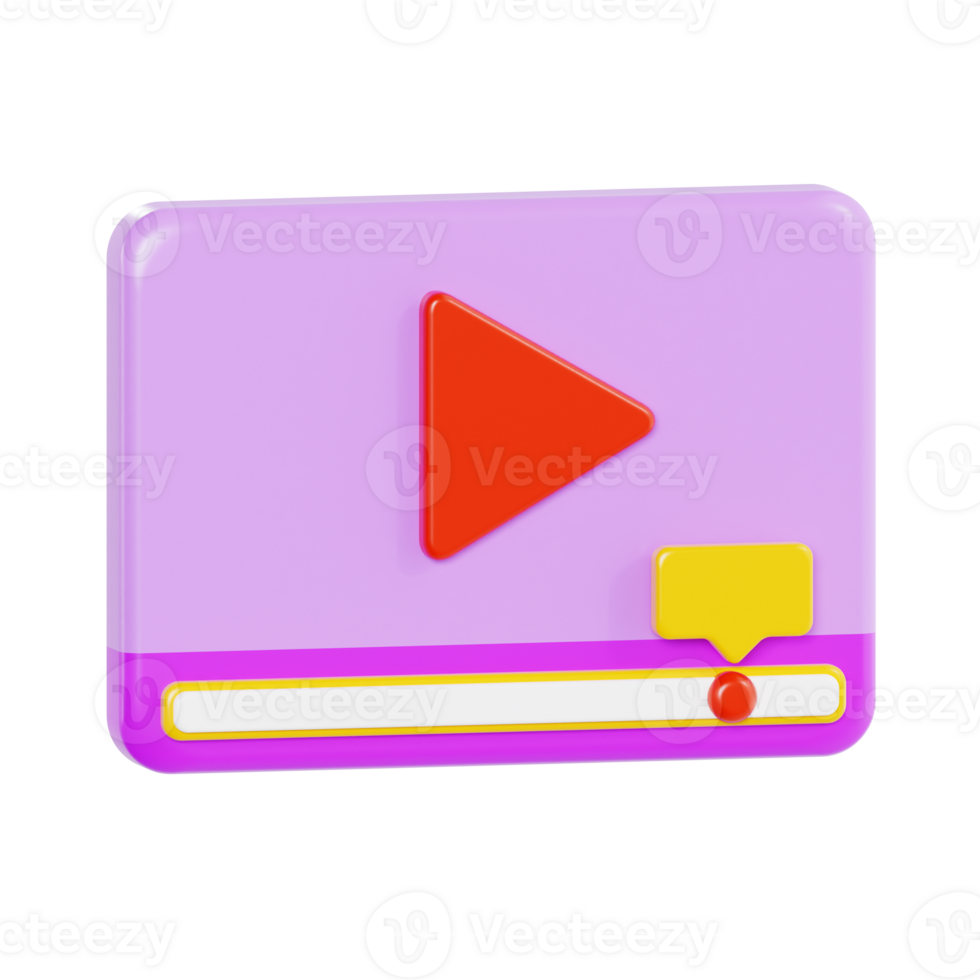 Online Media and Ad Interface in 3D png