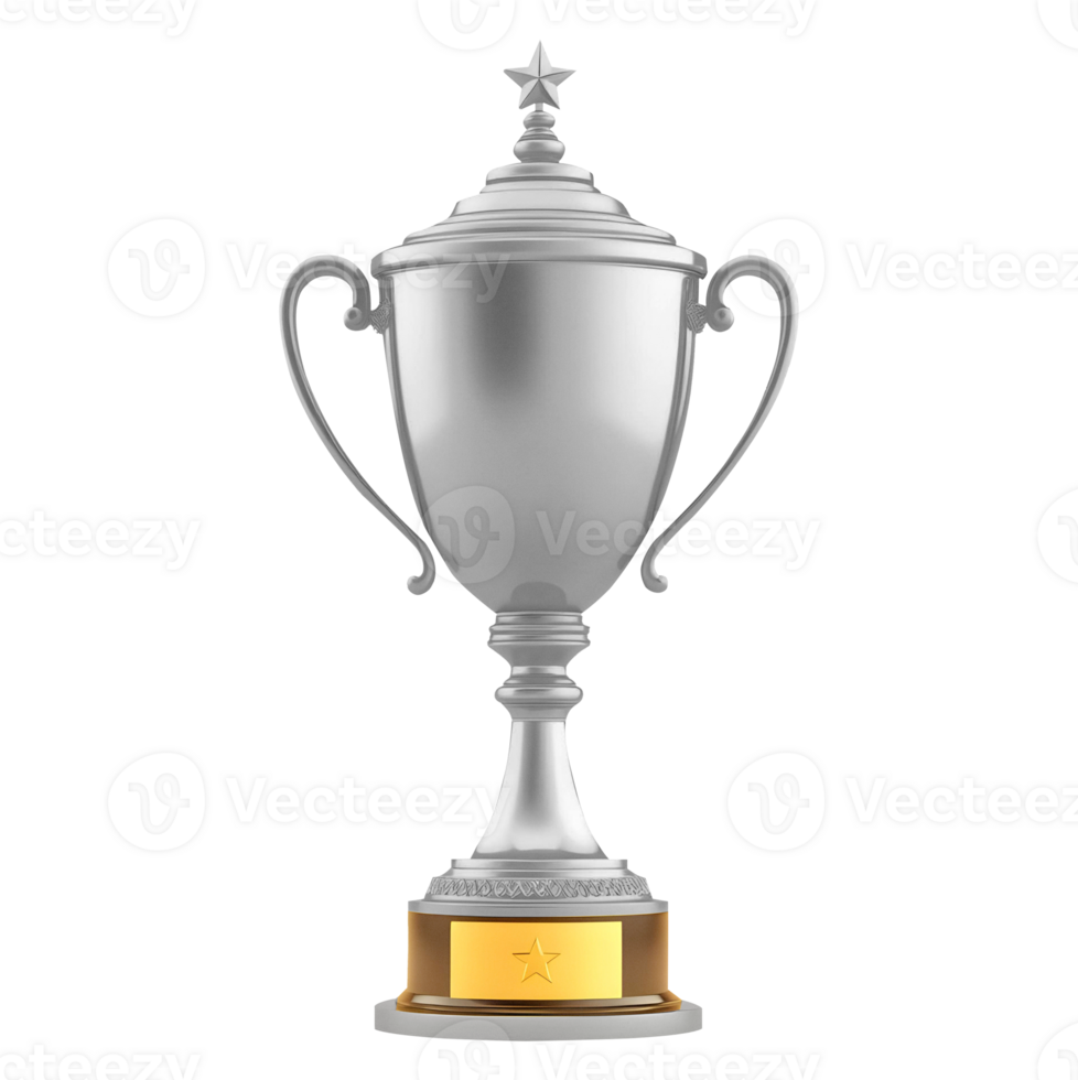 A silver trophy with a lid is displayed. png