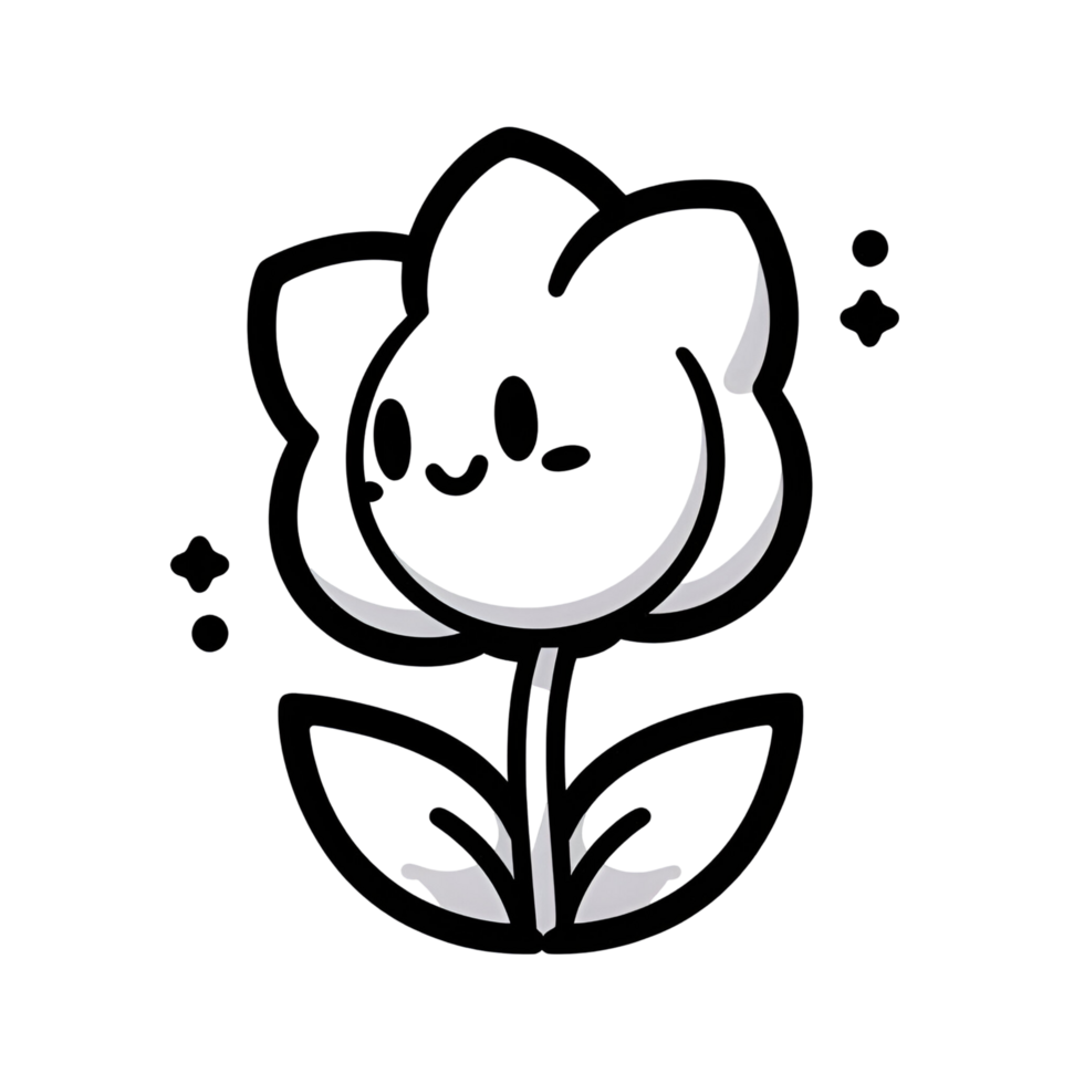 Smiling Flower Drawing png