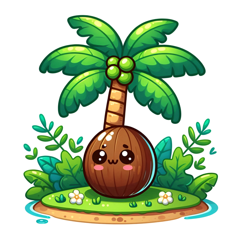 Coconut Island Cartoon png