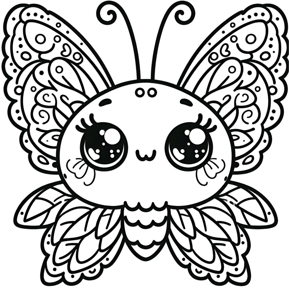 Easy Butterfly Coloring png