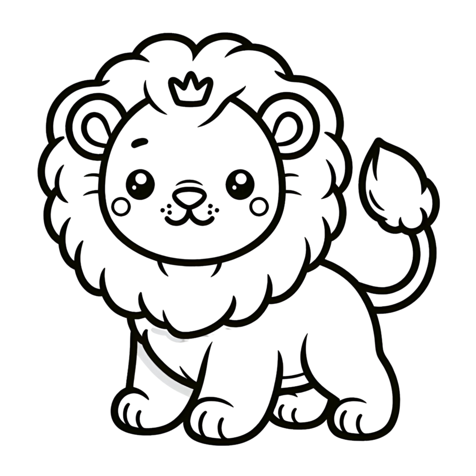Lion Coloring Page png